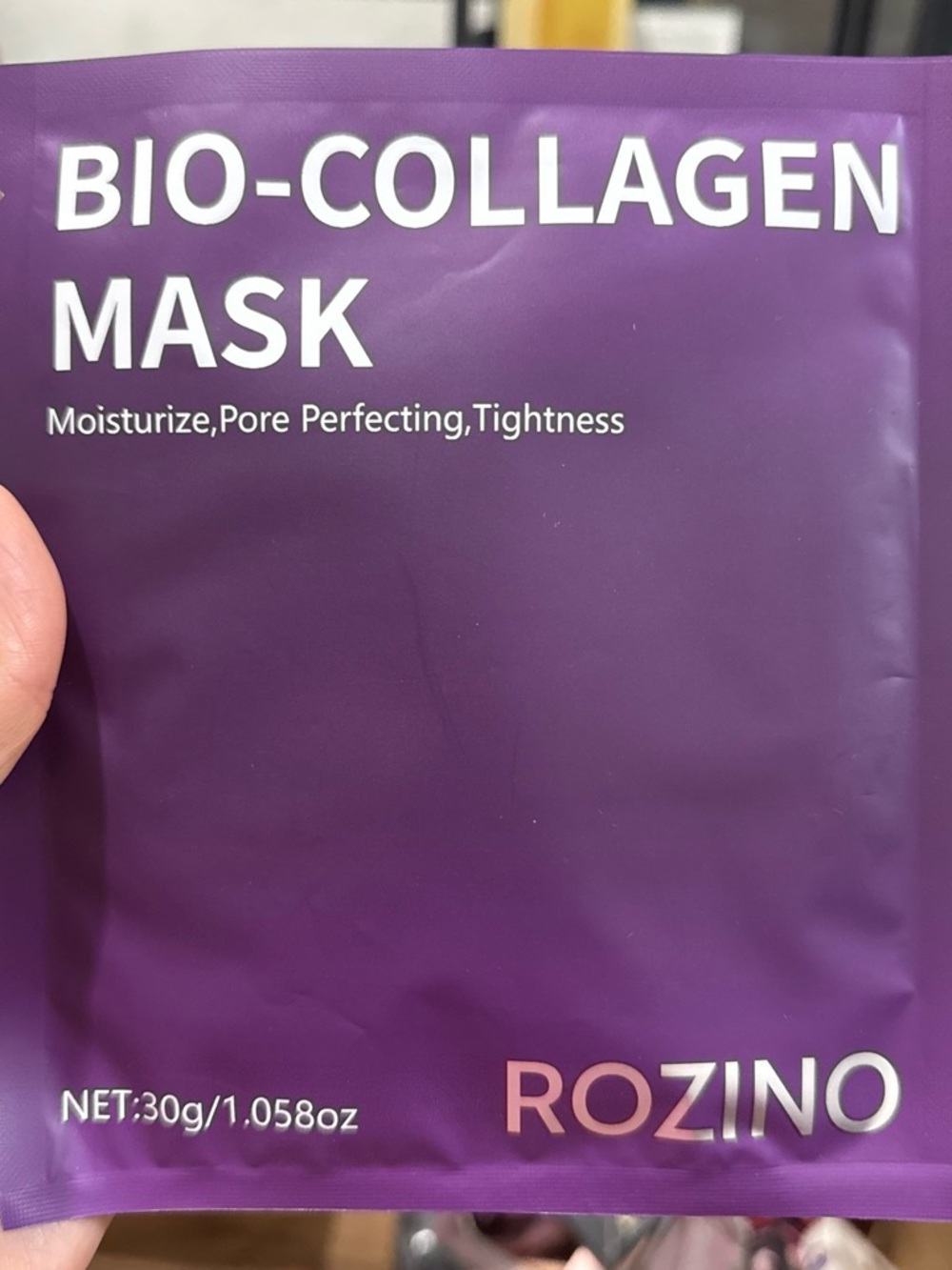3 each Bio-Collagen Mask — Purple Moisturizing Sheet Mask